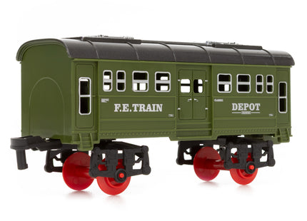 Springos® Speelgoedtrein - Stoomgeluid - Met afstandsbediening - 18 Delig