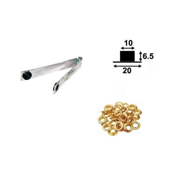 Zeilringtang Incl. (10 mm Binnendiameter) Gaatjestang
