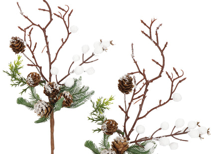 Kunstkersttak - Decoratie - Middenstuk- 33 cm