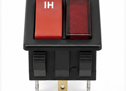 SQOON® Schakelaar Hi / Low + LED geschikt voor Numatic – Vervangingsschakelaar voor Numatic stofzuigers