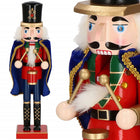 Notenkraker Kerst | 38 cm | Blauw/Rood/Goud/Zwart/Groen
