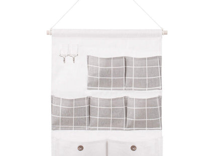 Hangende Organizer | 7 Zakken | Wit/Grijs