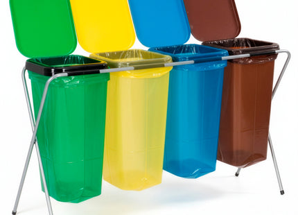 Vuilniszakkenhouder - Frame voor Afvalzakken - Standaard - 4 delen - Meerkleurig - 30 Kg
