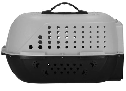 Katten Reismand - Reismand - Kattenmand - Draagbaar - Grijs/ Zwart - 7kg - 48 x 33 x 28 cm