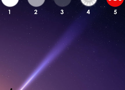Zaklamp - Militair - Zoom - LED - Oplaadbaar - Zwart.