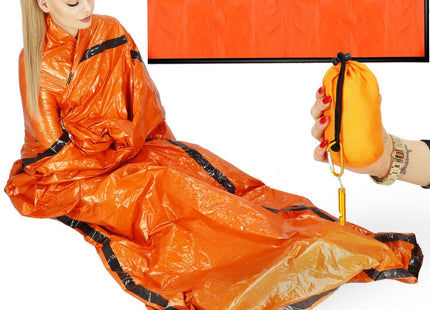 Reddingsdeken | Nooddeken | Isolatiedeken | Oranje/Zwart