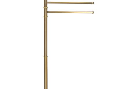 Handdoekrek - vrijstaand - Handdoekstang - Handdoekhouder - 3 Armen - Metaal- Goud - 86 cm