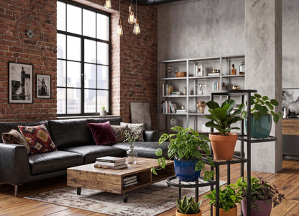 Plantenrek - Plantenstandaard - Bloemenstandaard - Bloementrap - Metaal - 5 Laags - 79 x 69,5 x 23 cm