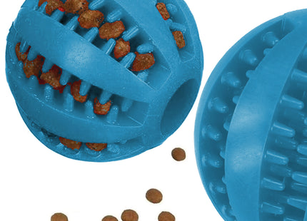Hondenspeeltje - Hondenbijtring - Rubber - Tandheling - Blauw