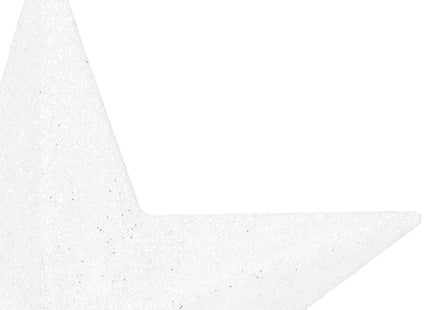 Kerstboom Piek | Ster | 19 cm | Glitter | Zilver