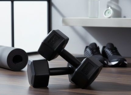 Dumbbell Set - 10 KG - Zwart - Oefengewichten