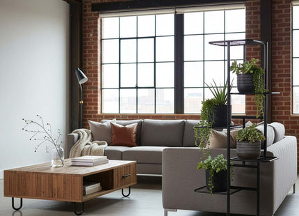 Plantenrek - Plantenstandaard - Bloemenstandaard - Bloementrap - Metaal - 6 - Laags - 105 x 44.5 x 22.5 CM