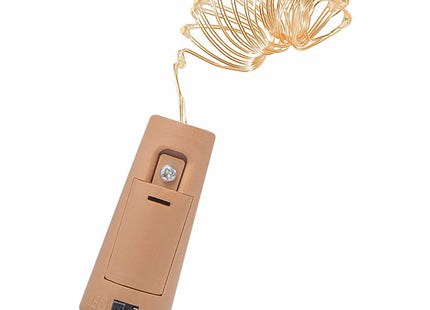 Flesverlichting | 1.9 m | Batterij | 20 LED | Warm Wit