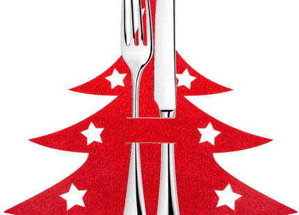 Bestekhouder - Bestekzakje - Kerst - Kerstversiering - 2 stuks