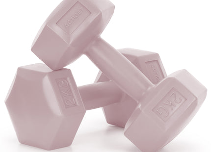 Dumbbell Set - 2 KG - Roze - Oefengewichten