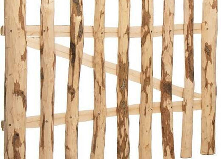 Poort - Schapenhek - Tuinhek - Hazelaarhout - Wicket - 90x100 cm - Bruin