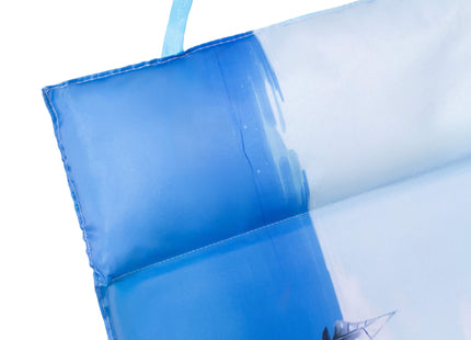 Strandmatras - Opvouwbaar - Kussen - 180 X 60 CM - Blauw