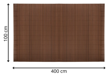 Balkonscherm - Privacyscherm - Hoge Kwaliteit - Waterbestendig - UV-bescherming - 1x4 m - Bruin - PVC