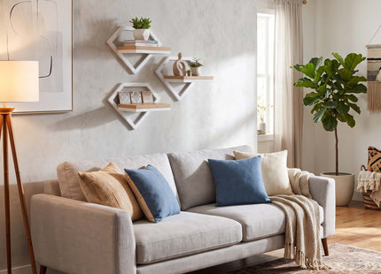 Wandstandaard - Plantenrek - Staal - 26 x 26 Cm - Zwart/Bruin - 10 Kg
