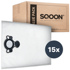 SQOON® Stofzuigerzakken Geschikt voor Nilfisk Alto / WAP / KEW AERO 20/25/26 Series - 15 Stuks