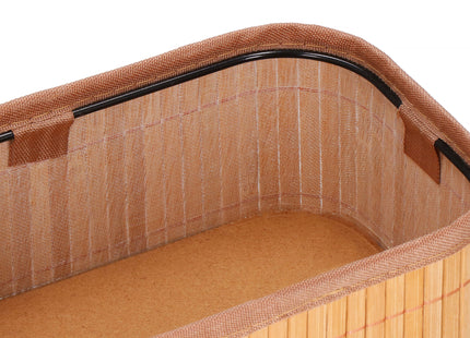 Organizer - Opberger - Badkamer - Cosmetica - Bamboe - Set Van 3 - Ecru
