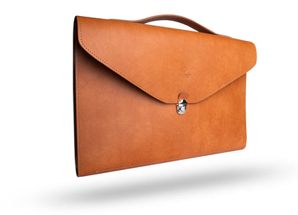 Leren Aktetas - Laptoptas - 13/14 inch - Bruin - 36 x 24 x 2,5 CM