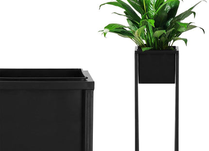 Staande Plantenbak | Plantenbakken | Bloempothouder | Metaal Zwart | 80 cm