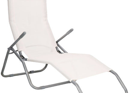 Ligstoel | Ligbed | Verstelbaar | Ergonomische Vorm | Wit