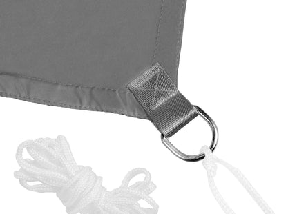 Schaduwdoek | Zonnezeil | Vierkant | 4 x 4 m | 90% Schaduw | Grafiet