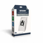 SQOON® Stofzuigerzakken Geschikt voor Bosch / Siemens Modellen – Vervangt Modellen 577549 / 00577549 / BBZ51FGALL – High Filtration voor Optimale Stofopname en Bescherming - (SQ07) - 4 Stuks