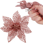 Kerstboomhanger | Met Clip | Ster van Bethlehem | Roze Glitter | 11 Cm