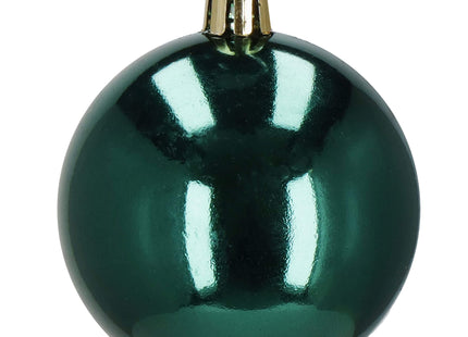 Kerstballen | 30 Stuks | 6 cm | Bruin/Groen/Rood/Goud