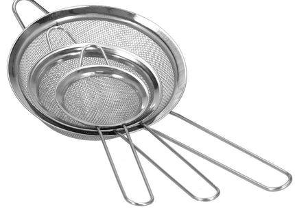 Zeef | Keukenzeef | Set van 3 | Zilver
