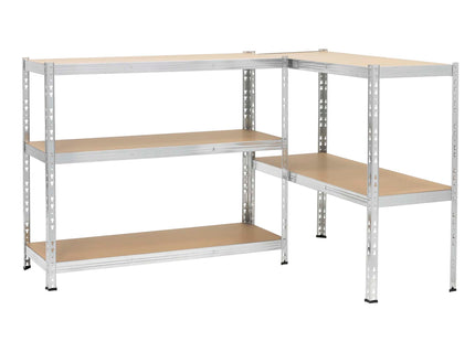 Opbergrek - Stellingkast - 1000 KG - Metaal - Zwart - 205 x 120 x 45 cm