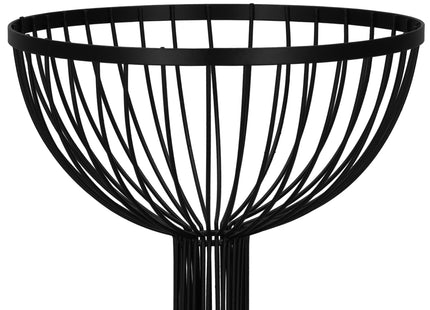 Fruitmand - Dubbel - Metalen Mand - Zwart - 30,5x33 cm