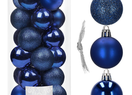 Kerstballen | 20 Stuks | 4 cm | Blauw