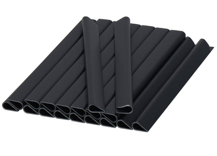 Bevestigings Clips - Vlechtband - Schutting - Set van 20 - Kunststof - Antraciet