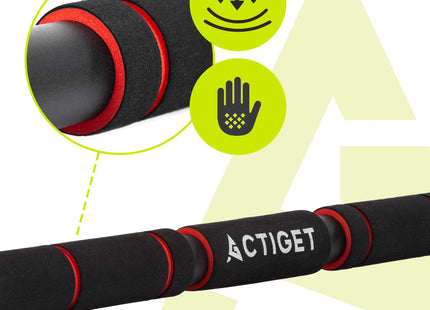 Pull Up Bar - Optrekstang - Telescopisch - Verstelbaar - Staal - Zwart - 60-100 CM - 300KG