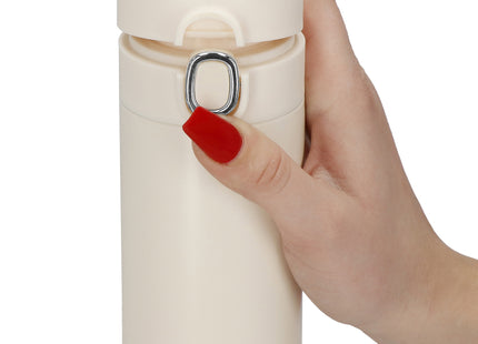 Thermosfles - Thermoskan - LCD- Display - 420 ML - RVS - Creme