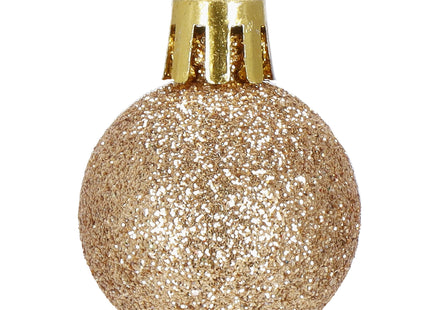 Kerstballen | 54 Stuks | 3 cm | Koper/Paars/Wit/Blauw/Lichtblauw/Grafiet