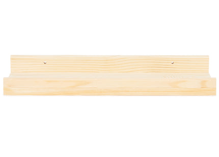 Wandplank - Boekenplank - Ophangbaar - Kruidenplank- Wit- Grenenhout - 10 Kg - 40 cm - 2 Stuks