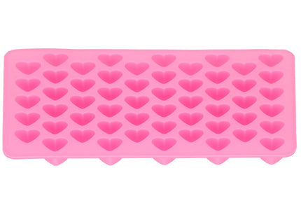 Springos IJsblokjesvorm | IJsblokjes | Hartjes | 55 Blokjes | Roze