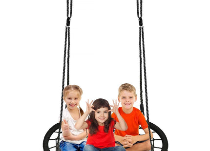 Nestschommel | Kinderschommel | Ø100 CM | Max 150 KG | Blauw/Zwart