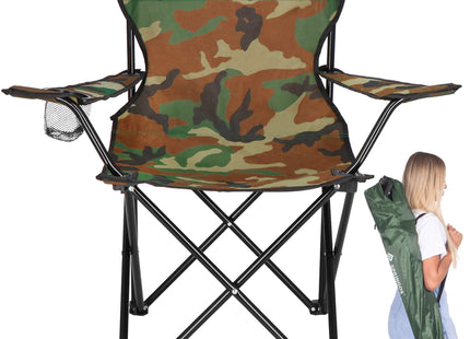 Campingstoel | Kampeerstoel | Vouwstoel | Visstoel | Inklapbaar | Camouflage