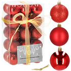 Kerstballen | 30 Stuks | 3 cm | Rood