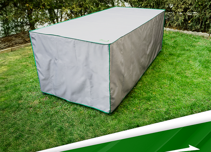 Tafelhoes -Tuintafelcover - Tuinset - Buitentafels - Maat L - 150 x 90 x 75 Cm - Grijs