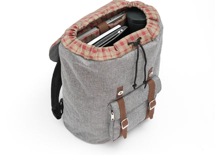 Baltan Rugzak - Backpack - Kopia - Grijs - Bruin