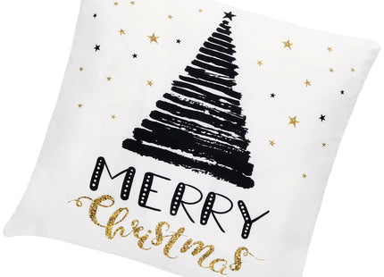 Sierkussenhoes | Kussenhoes | Kussensloop | Woonaccessoires | 40 x 40 cm | 1 Stuk | Kerst | Kerstboom