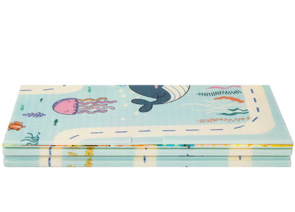 Speelmat | Speelmat Foam | Inklapbaar | 200 x 180 cm | Oceaan | Dierentuin | Educatief