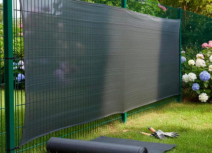 Zichtbreeknet | Zichtdoek | Privacynet | Schaduwdoek | Rol 1,5 x 50 m | 90 % Schaduw | 140g/m² | Antraciet